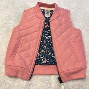 Carter’s Pink Quilted Vest 9M